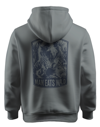 Blue Steel Bear Logo Hoodie