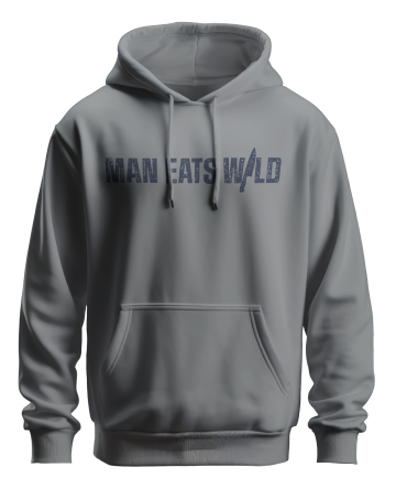 Blue Steel Bear Logo Hoodie