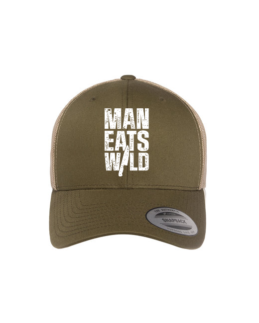 Adult Retro Trucker Cap (Moss/Khaki)