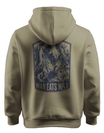 Blue Steel Bear Logo Hoodie